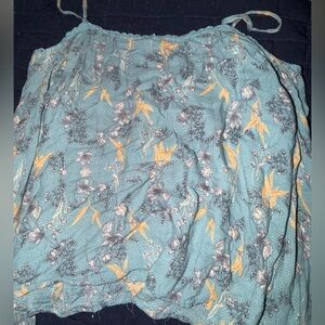 Rewind Blue and Yellow Floral Blouse